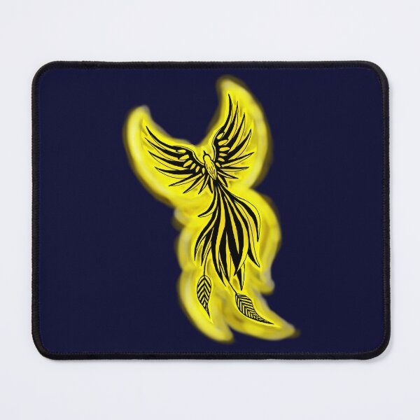 Item preview, Yellow Watercolor Phoenix - Golden Firebird Tattoo Art designed and sold by URSM.