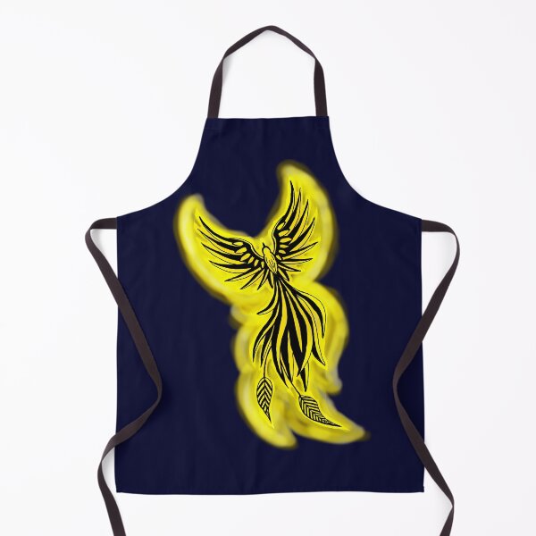 Item preview, Yellow Watercolor Phoenix - Golden Firebird Tattoo Art designed and sold by URSM.