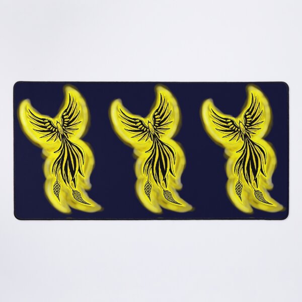 Item preview, Yellow Watercolor Phoenix - Golden Firebird Tattoo Art designed and sold by URSM.