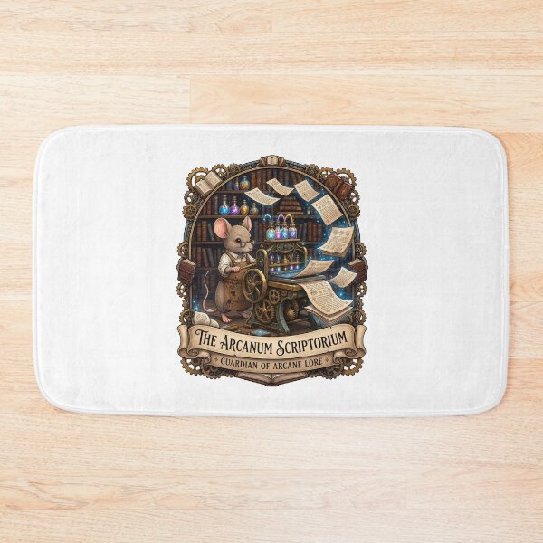 Item preview, The Arcanum Scriptorium | Arcane Printing Press | Steampunk Mouse Scholar | Magical Library | Fantasy Alchemy Workshop | Dark Academia Gift designed and sold by MrDev.