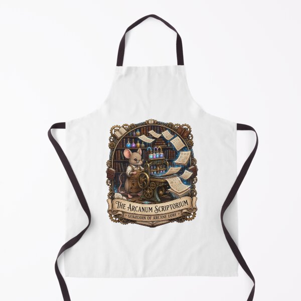 Item preview, The Arcanum Scriptorium | Arcane Printing Press | Steampunk Mouse Scholar | Magical Library | Fantasy Alchemy Workshop | Dark Academia Gift designed and sold by MrDev.