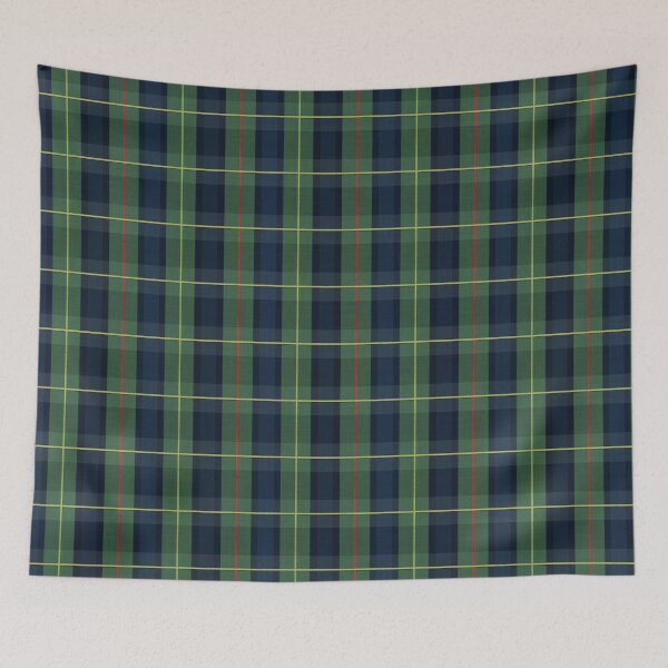 Item preview, Classic blue & green School tartan plaid with faux twill texture designed and sold by Anne Londez Studio.