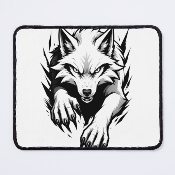 Item preview, Breaking Free – Fierce Wolf Ripping Through Design designed and sold by AaAa88.