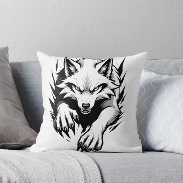 Item preview, Breaking Free – Fierce Wolf Ripping Through Design designed and sold by AaAa88.