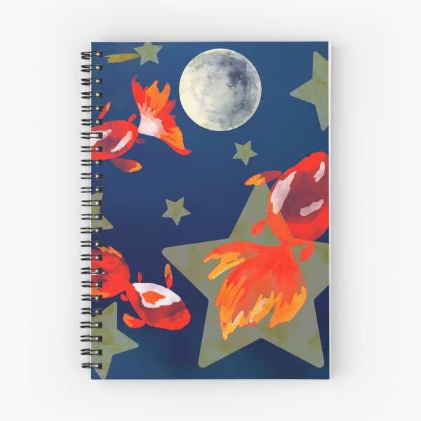Item preview, Goldfish in Space - watercolor clipart collage designed and sold by noob publishing.