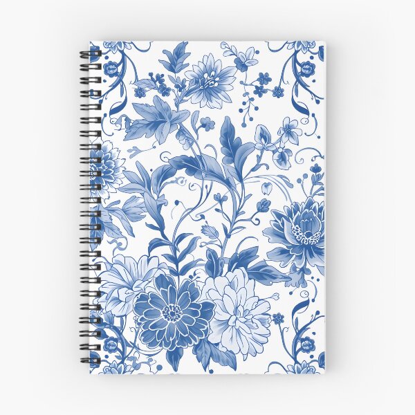 Item preview, Blue White Chinoiserie Botanical Floral Toile Seamless Pattern Design designed and sold by GrinGalore.