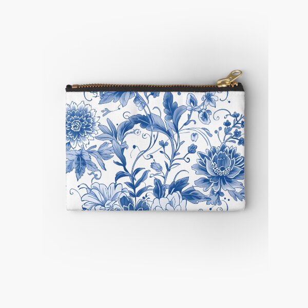 Item preview, Blue White Chinoiserie Botanical Floral Toile Seamless Pattern Design designed and sold by GrinGalore.