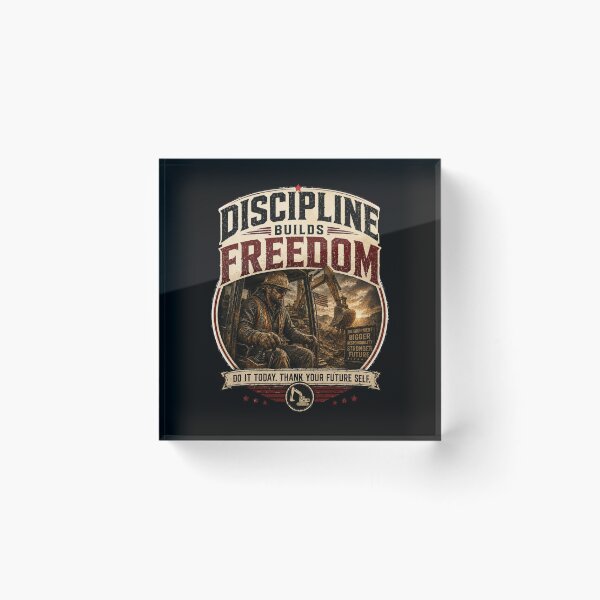 Item preview, Discipline Builds Freedom - Heavy Equipment Operator Vintage T-Shirt designed and sold by DomKo10.