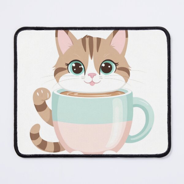 Item preview, Kawaii Cat Coffee Latte Art designed and sold by CrippiCrippi.