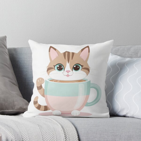 Item preview, Kawaii Cat Coffee Latte Art designed and sold by CrippiCrippi.