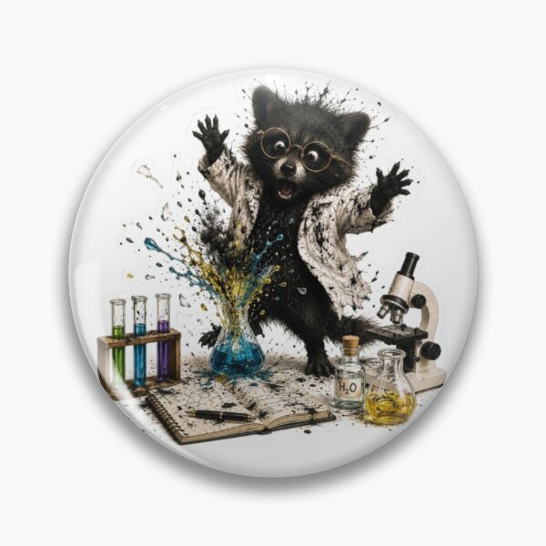 Item preview, Mad Scientist Raccoon Lab Accident designed and sold by Snurly.