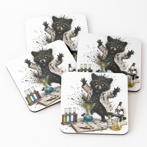 Item preview, Mad Scientist Raccoon Lab Accident designed and sold by Snurly.