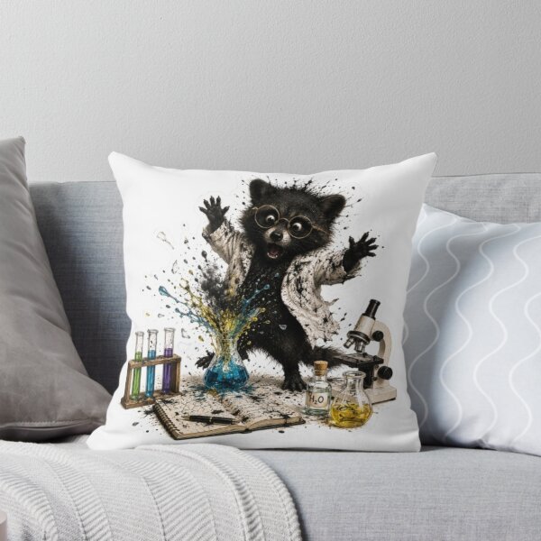 Item preview, Mad Scientist Raccoon Lab Accident designed and sold by Snurly.