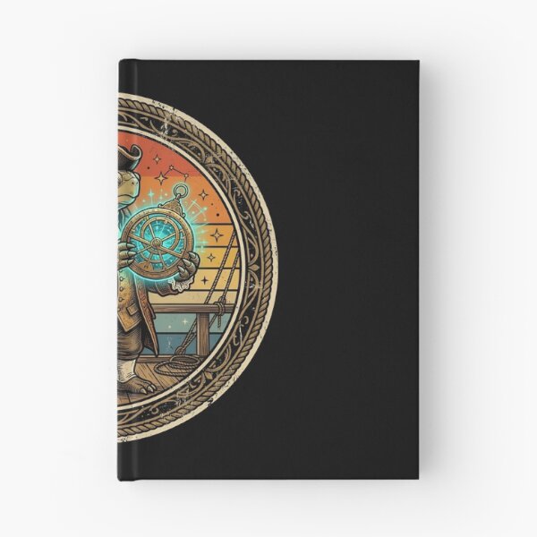 Item preview, Retro Pirate Navigator Turtle Vintage Badge designed and sold by DuckOddity.