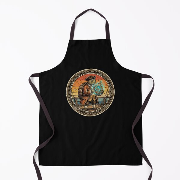 Item preview, Retro Pirate Navigator Turtle Vintage Badge designed and sold by DuckOddity.