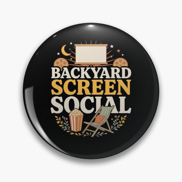 Item preview, Backyard Screen Social T-Shirt, Outdoor Movie Night Tee, Summer Cinema Shirt designed and sold by Daily Mood Tees.