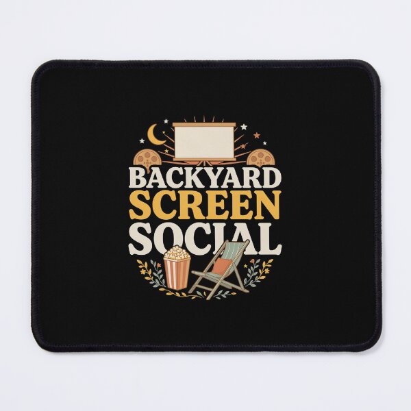 Item preview, Backyard Screen Social T-Shirt, Outdoor Movie Night Tee, Summer Cinema Shirt designed and sold by Daily Mood Tees.