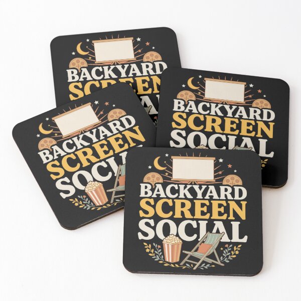 Item preview, Backyard Screen Social T-Shirt, Outdoor Movie Night Tee, Summer Cinema Shirt designed and sold by Daily Mood Tees.