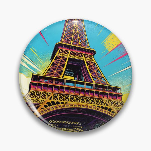 Artikelvorschau, Elektrisches Paris Pop Art entworfen und verkauft von tangramrachel.