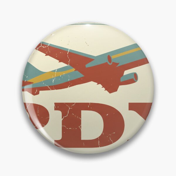 Item preview, PDX Airport Code Vintage Travel Sticker Design designed and sold by Ninjacatoff.
