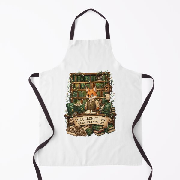 Item preview, The Chronicle Fox | Enchanted Literature | Fantasy Fox Librarian | Magical Library | Book Lover Gift | Cozy Cottagecore Reading designed and sold by MrDev.