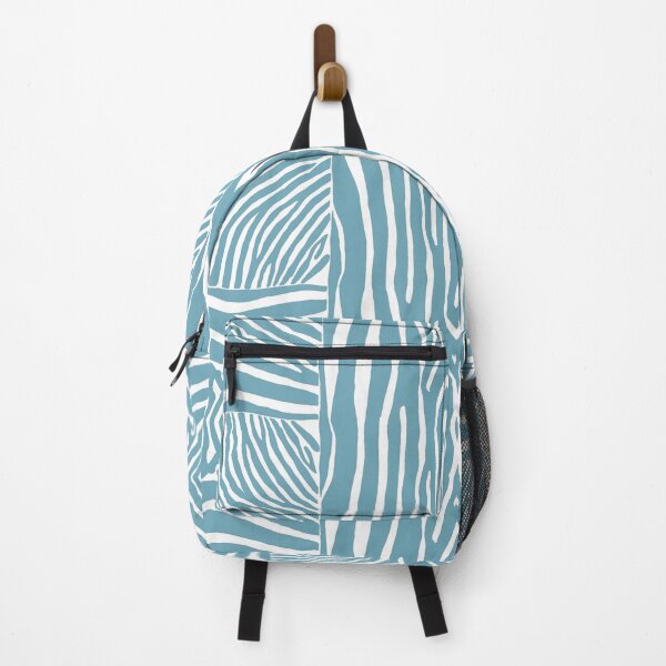 Item preview, Hand drawn dusty blue zebra stripes designed and sold by Anne Londez Studio.