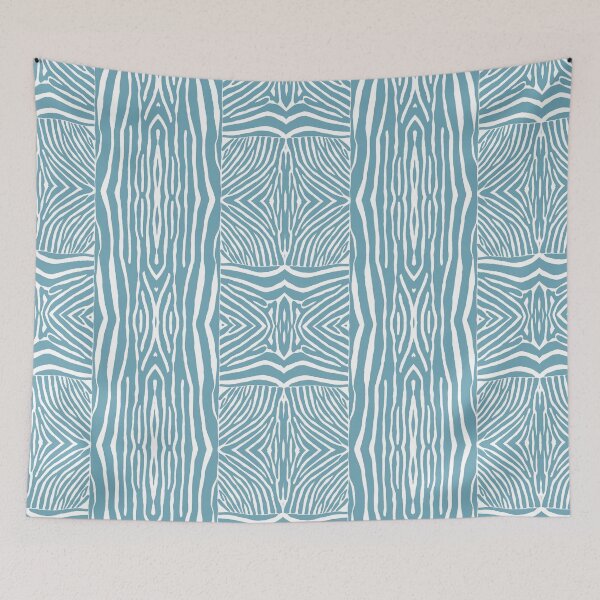 Item preview, Hand drawn dusty blue zebra stripes designed and sold by Anne Londez Studio.