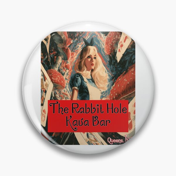 Item preview, The Rabbit Hole Kava Bar | Queens NYC Alice in Wonderland Psychedelic Vintage Cafe designed and sold by Ignorant-Artist.