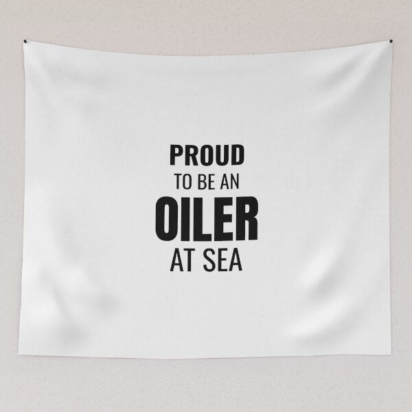 Item preview, Proud to be an Oiler at Sea (Black) designed and sold by ShipCrewNation.
