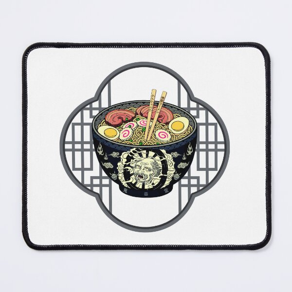 Item preview, Ramen Oni - Delicious Ramen in bowl with Wanyūdō style designed and sold by Neurospicy Trolls.