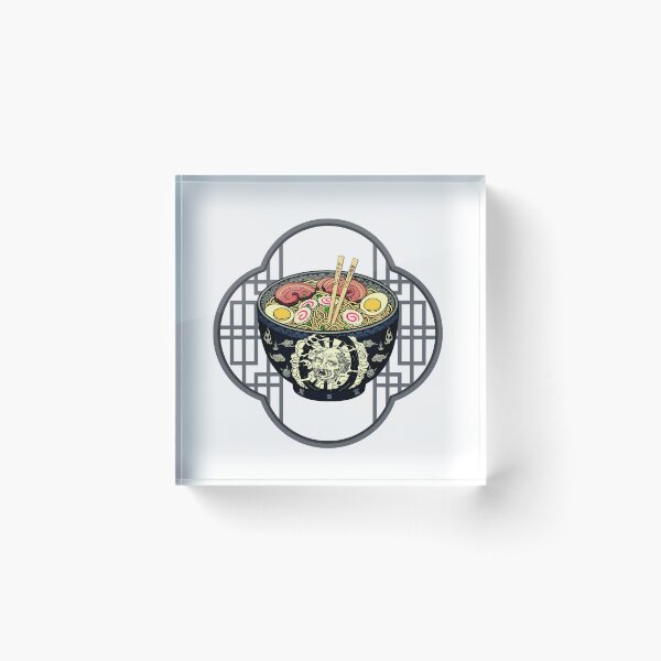 Item preview, Ramen Oni - Delicious Ramen in bowl with Wanyūdō style designed and sold by Neurospicy Trolls.