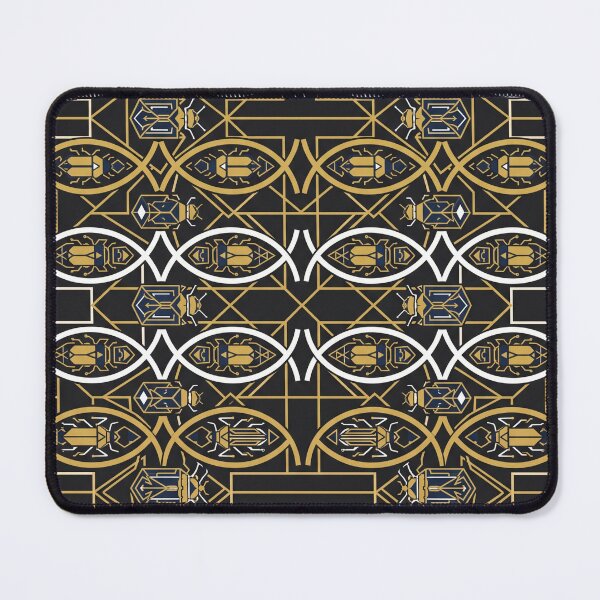 Item preview, Ancient Egyptian Art Deco Scarab Beetle Geometric Pattern designed and sold by Pride Emblem Prints.