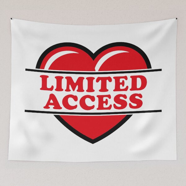 Item preview, Limited Access (Heart / Sweetheart / Love / Red 2C) designed and sold by Roderix.