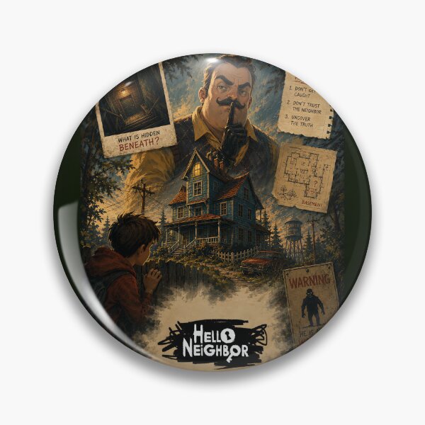 Item preview, Hello Neighbor Mystery House Vintage Art designed and sold by karamram.