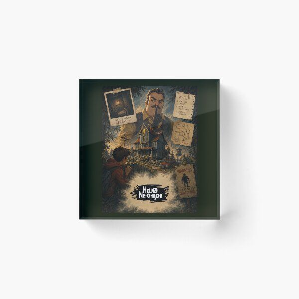 Item preview, Hello Neighbor Mystery House Vintage Art designed and sold by karamram.