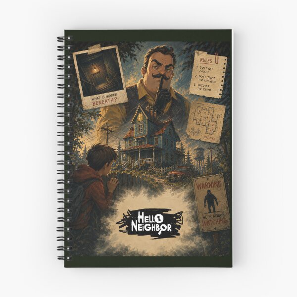 Item preview, Hello Neighbor Mystery House Vintage Art designed and sold by karamram.