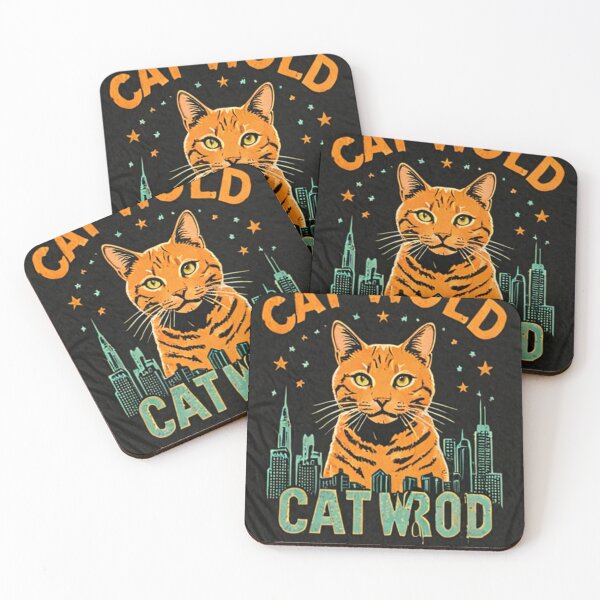 Item preview, Art - Stylized Feline, Retro Illustration with Vibrant Colors designed and sold by World-Pets.