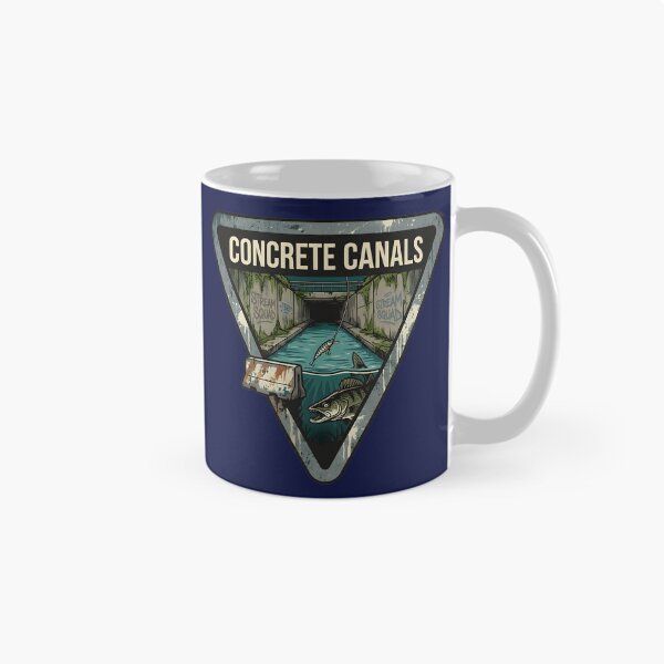 Item preview, Concrete Canals Urban Pike Fishing - Vintage Yield Sign Emblem designed and sold by ThirdShiftLab.