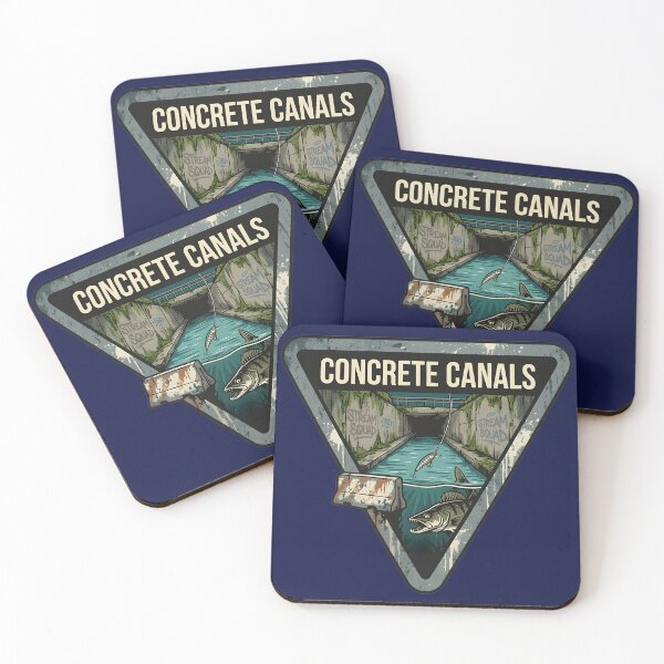 Item preview, Concrete Canals Urban Pike Fishing - Vintage Yield Sign Emblem designed and sold by ThirdShiftLab.