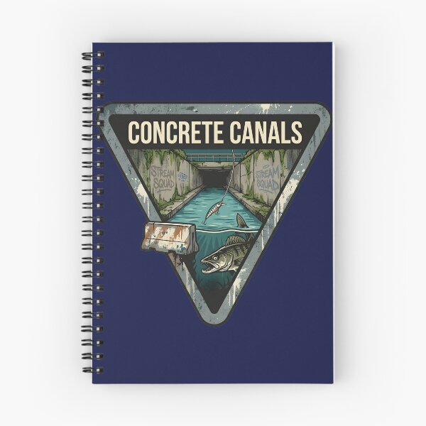 Item preview, Concrete Canals Urban Pike Fishing - Vintage Yield Sign Emblem designed and sold by ThirdShiftLab.