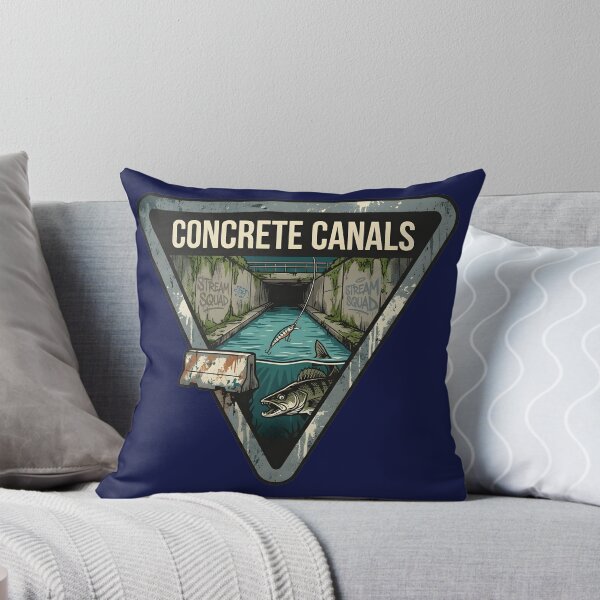 Item preview, Concrete Canals Urban Pike Fishing - Vintage Yield Sign Emblem designed and sold by ThirdShiftLab.