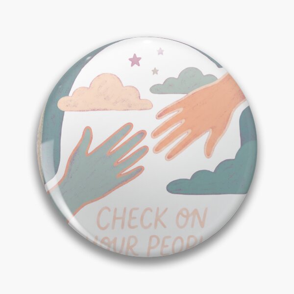 Item preview, Check On Your People Soft Pastel Support Design designed and sold by Ninjacatoff.