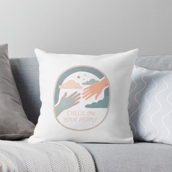 Item preview, Check On Your People Soft Pastel Support Design designed and sold by Ninjacatoff.