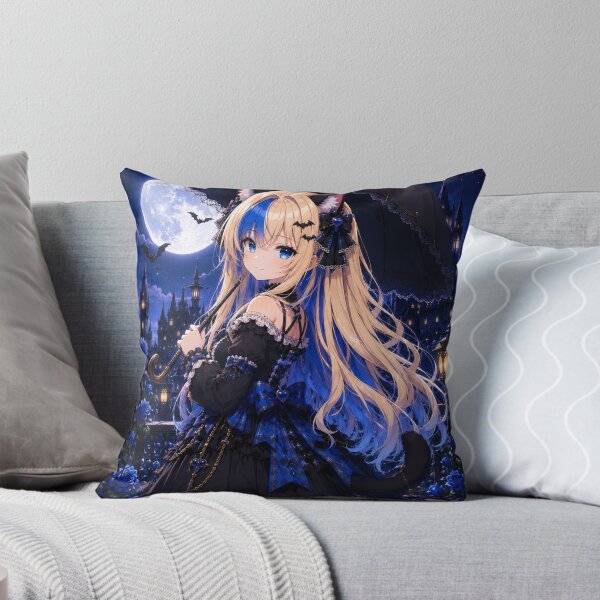 Item preview, Moonlit Parasol – Gothic Neko Girl designed and sold by Revyra Design .