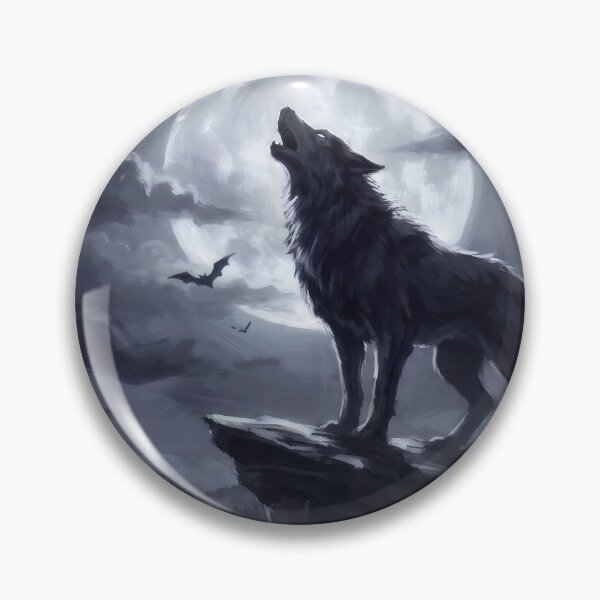 Item preview, Werewolf on the Moonlit Cliff designed and sold by RedPeaStudio.