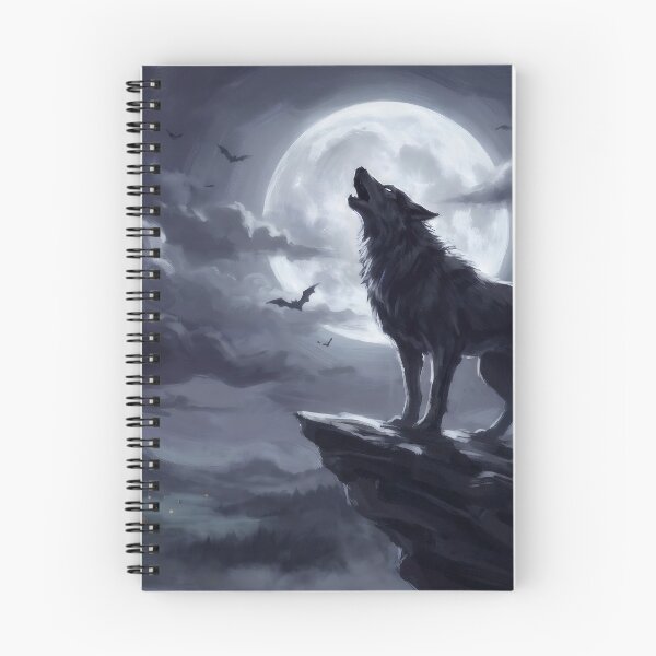 Item preview, Werewolf on the Moonlit Cliff designed and sold by RedPeaStudio.
