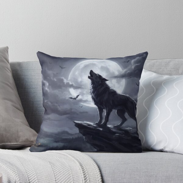 Item preview, Werewolf on the Moonlit Cliff designed and sold by RedPeaStudio.