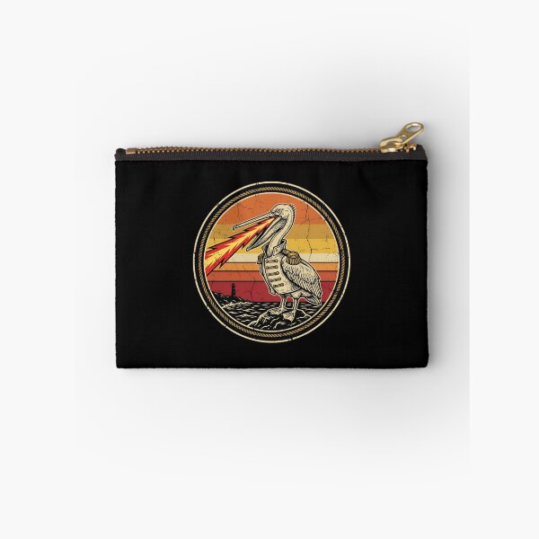Item preview, Retro Laser Beak Pelican Vintage Badge designed and sold by DuckOddity.
