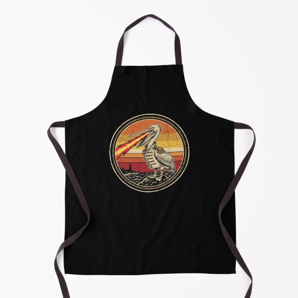 Item preview, Retro Laser Beak Pelican Vintage Badge designed and sold by DuckOddity.