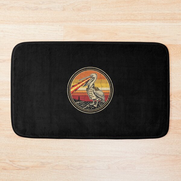 Item preview, Retro Laser Beak Pelican Vintage Badge designed and sold by DuckOddity.